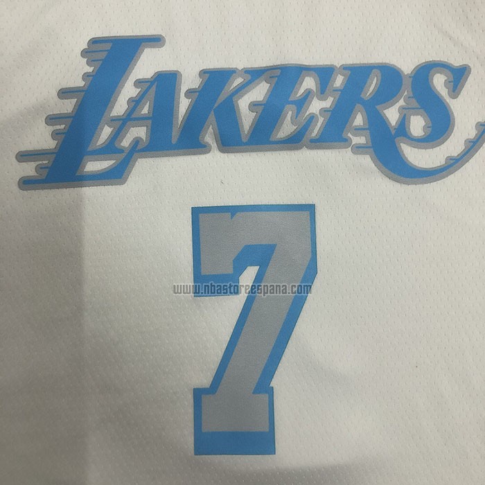 Camiseta Los Angeles Lakers Carmelo Anthony NO 7 Ciudad 2020-21 Blanco
